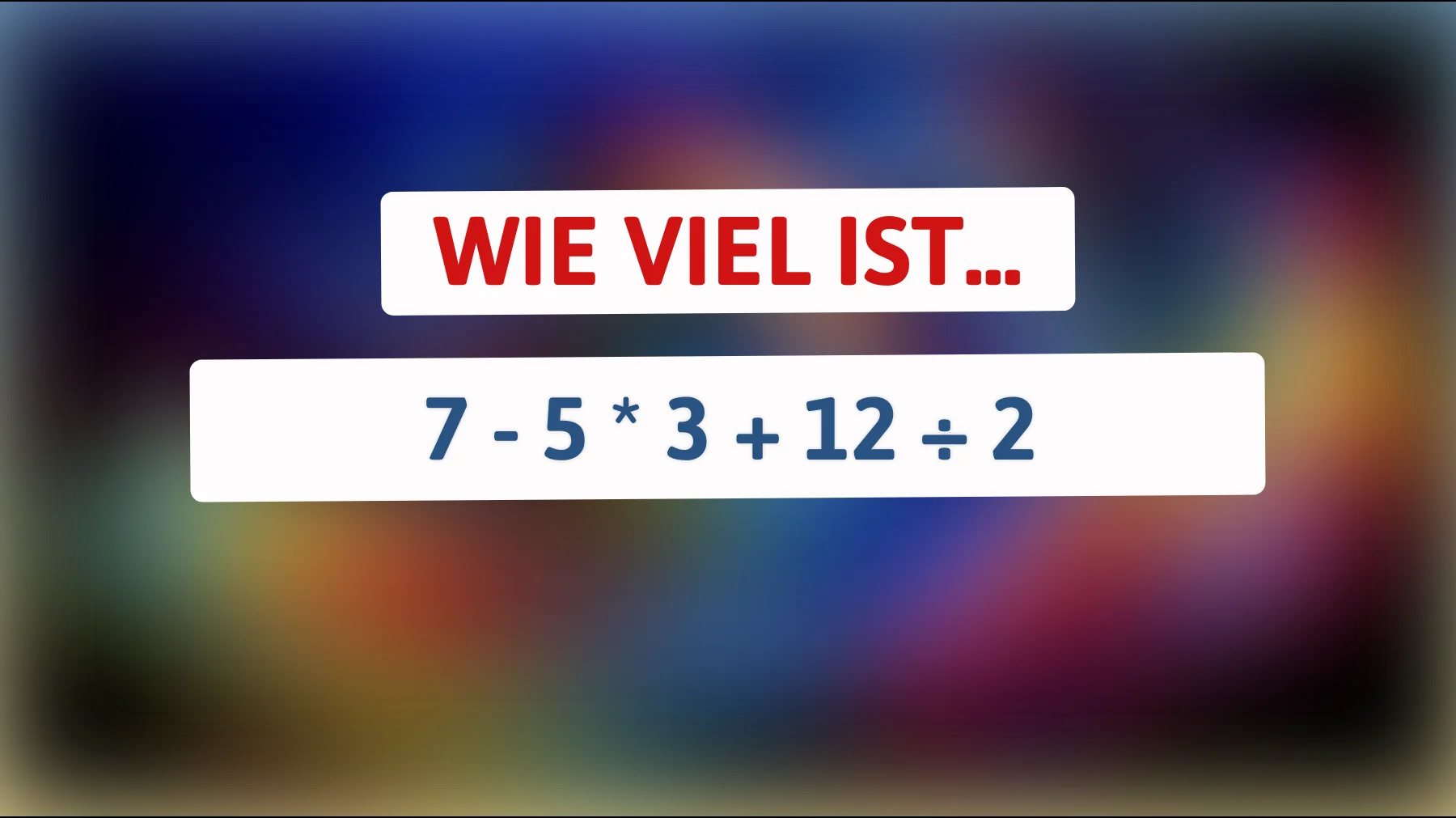 Achtung! Nur wahre Genies schaffen diese Mathe-Herausforderung – kannst du das Rätsel lösen?"
