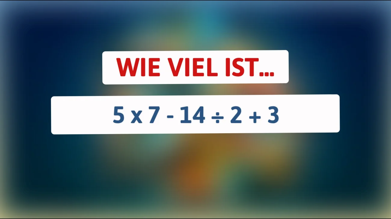 Dieses Mathe-Rätsel bringt 99% der Menschen zur Verzweiflung – kannst du es lösen?"