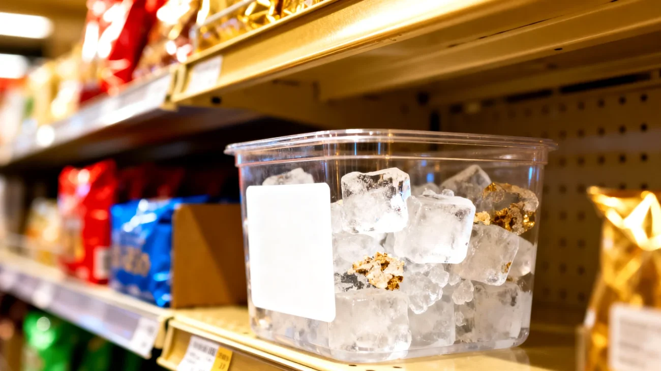 Eis und Eisklötze"