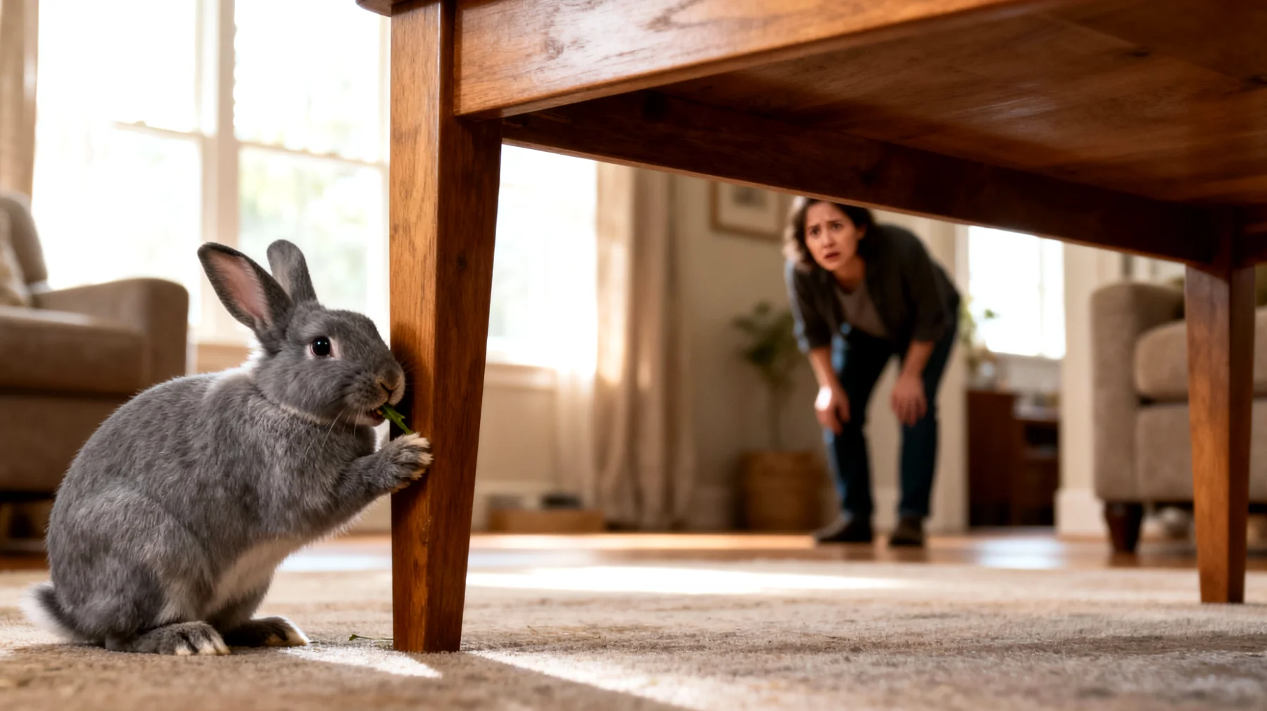 Kaninchen zeigen oft unerwünschtes Verhalten wie Nagen an Möbeln oder Aggressivität, und erwachsene Kaninchen benötigen spezielle Trainingsmethoden und Verhaltensübungen, um positive Gewohnheiten zu etablieren und eine bessere Kommunikation mit ihren Haltern aufzubauen"