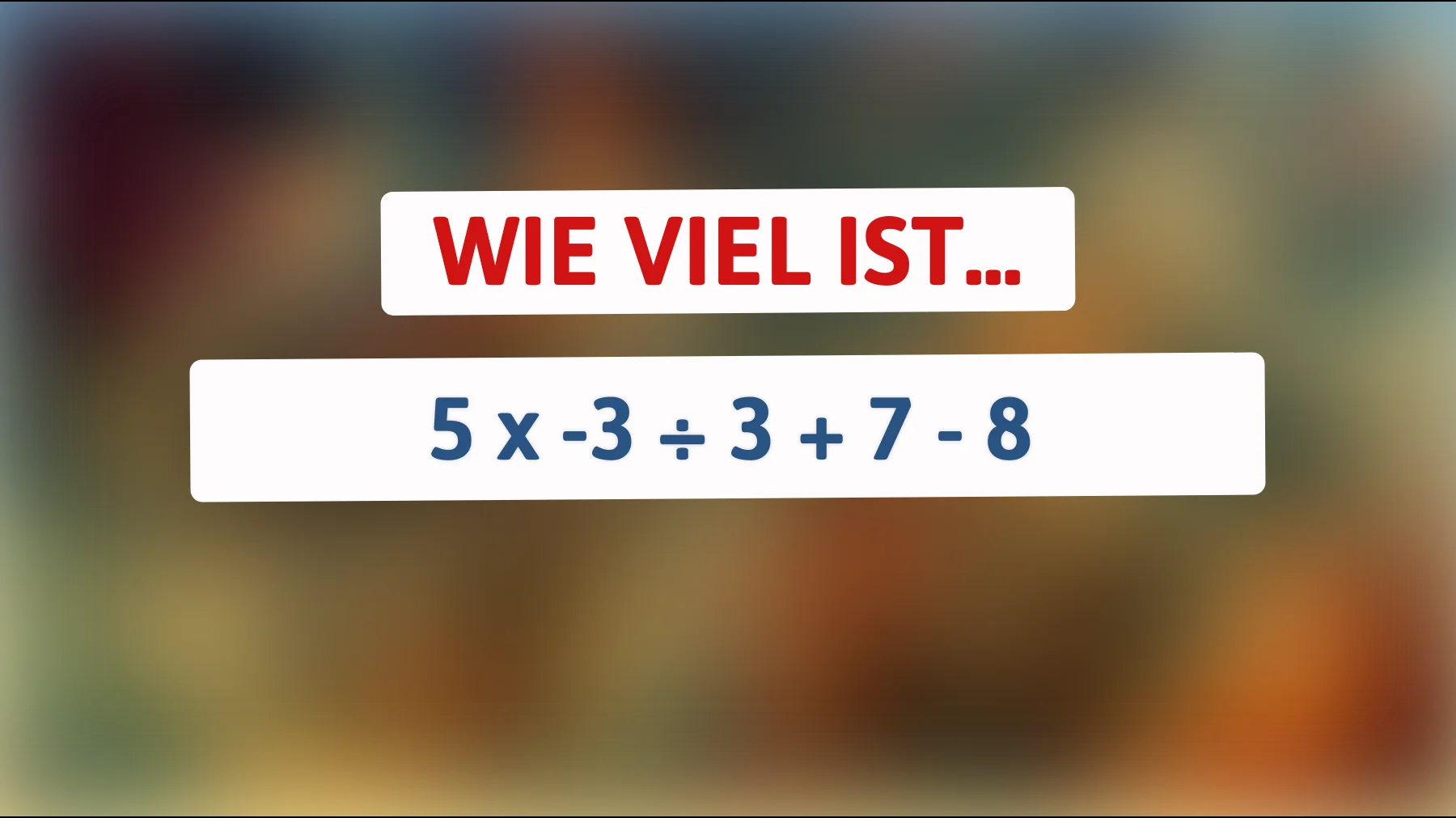 Nur 1% der Menschen lösen dieses mathematische Rätsel auf Anhieb: Bist du einer von ihnen?"