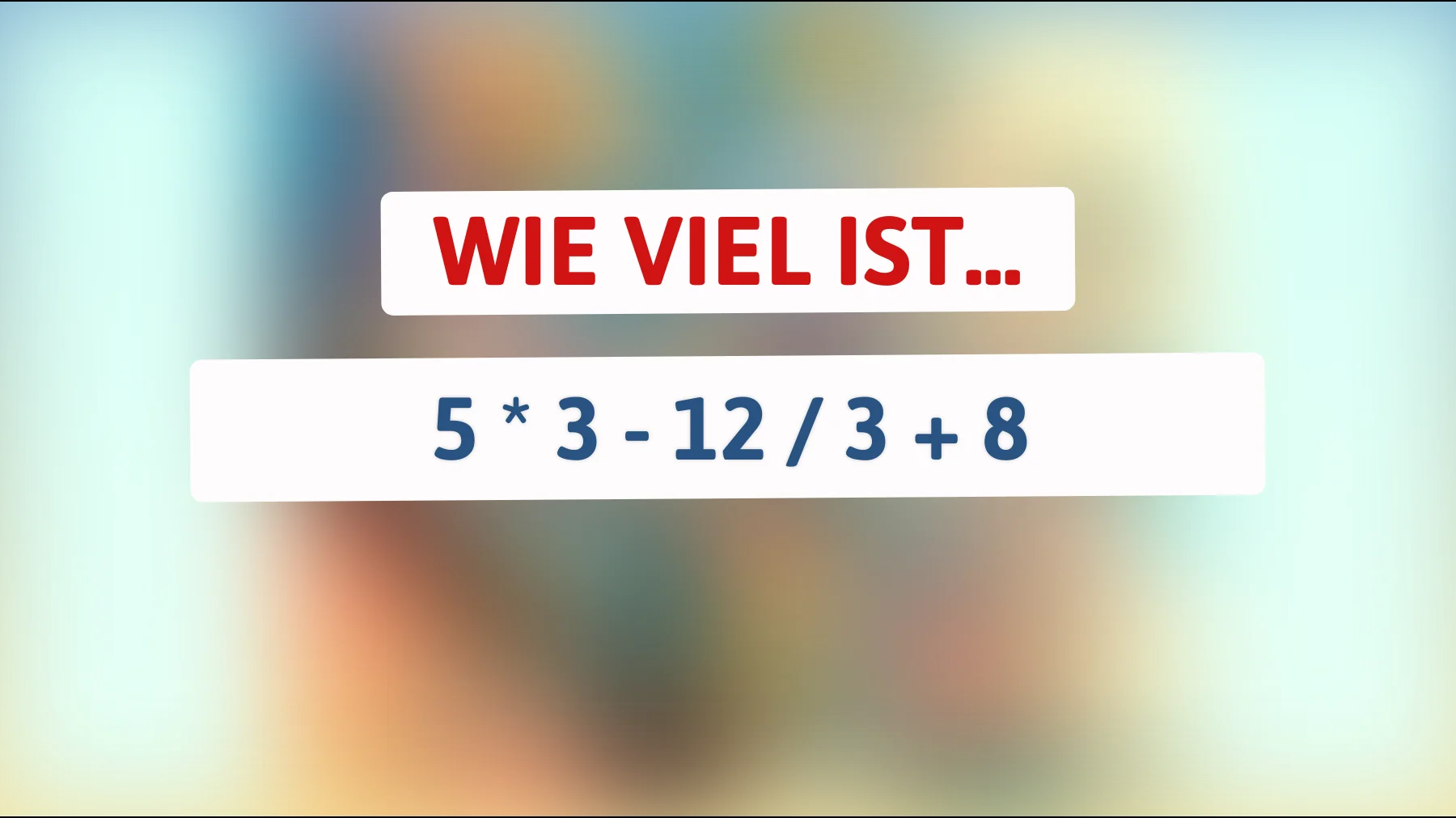 Nur die klügsten Köpfe können dieses Mathe-Rätsel knacken! Bist du dabei?"