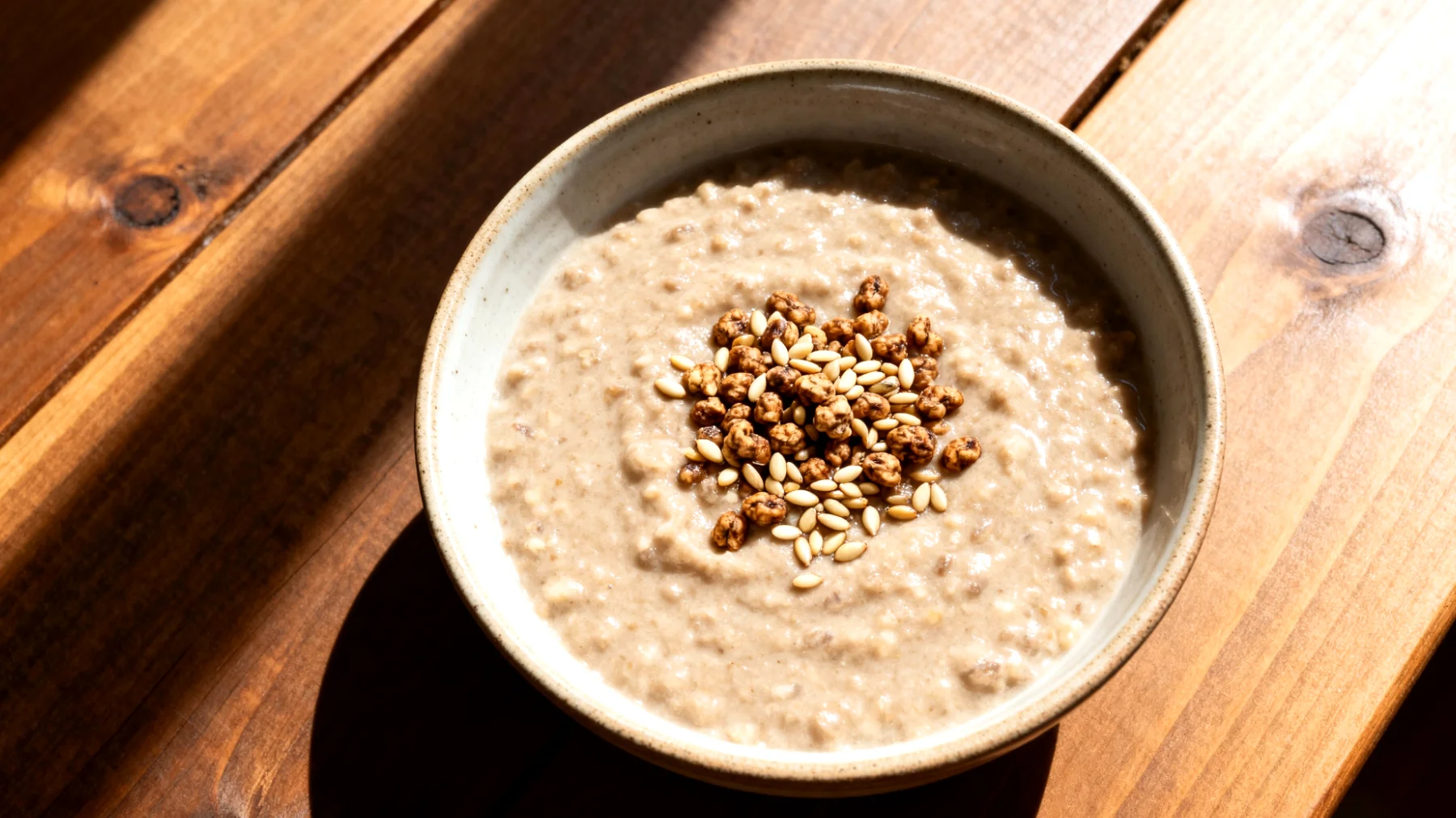 Tigernuss-Porridge mit fermentierten Samen (Chufa-Brei)"