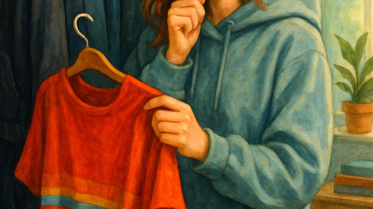 Was bedeutet es, wenn du immer die gleiche Kleidung in dunklen Farben trägst, laut Psychologie? 2025-12-13T19:10:18.369Z"