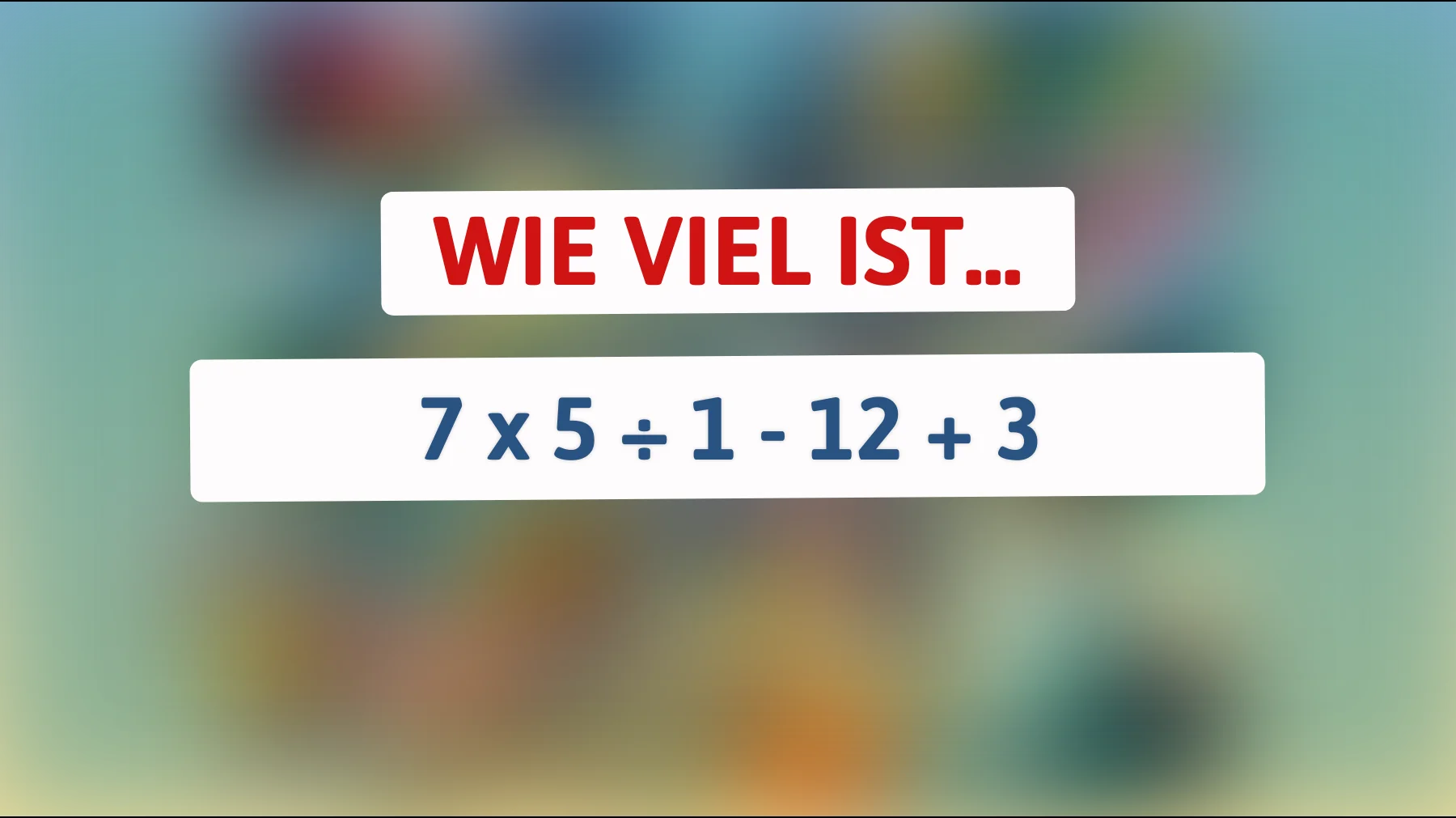 Bist du schlau genug, um diese vermeintlich einfache Mathe-Herausforderung zu lösen? Finde es heraus!"