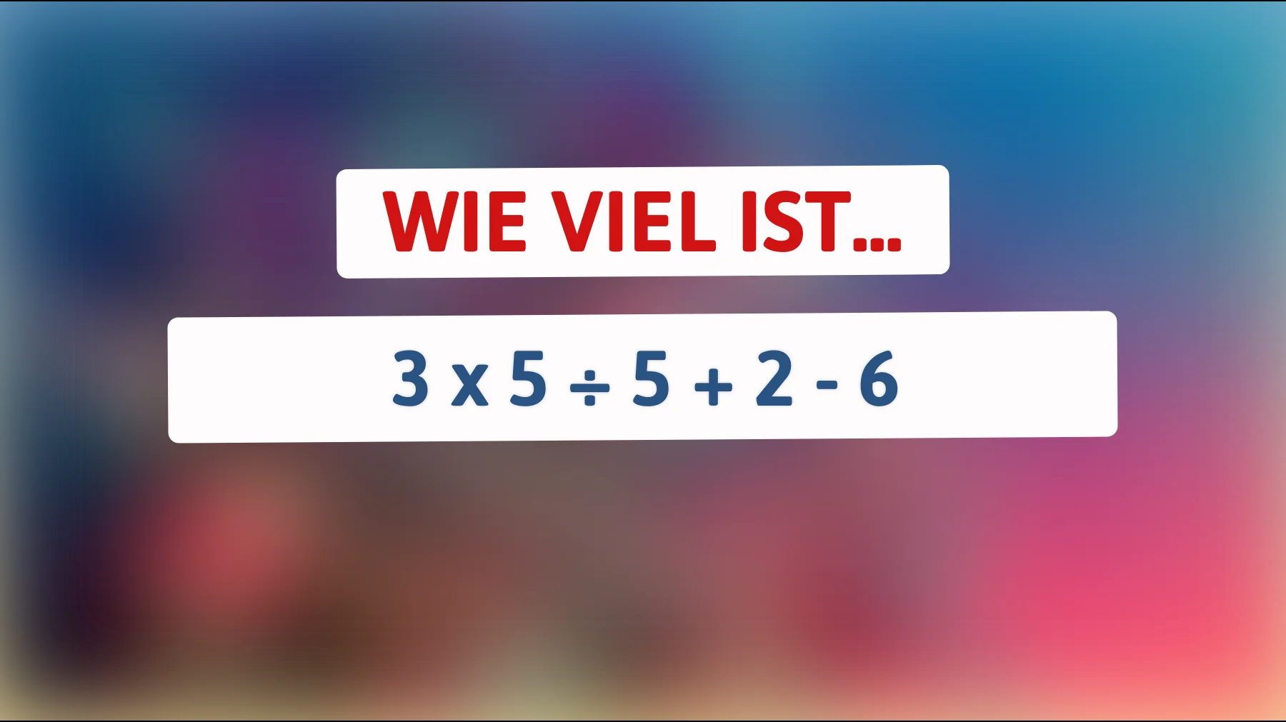 Hast du das Zeug dazu? Löse dieses scheinbar einfache Rätsel, das nur Genies knacken können!"