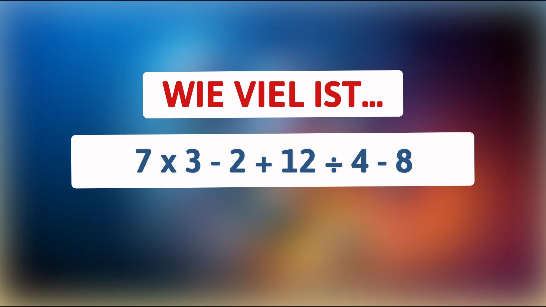 Nur die schlausten 5% können dieses Mathe-Rätsel in 5 Sekunden lösen! Bist du dabei?"