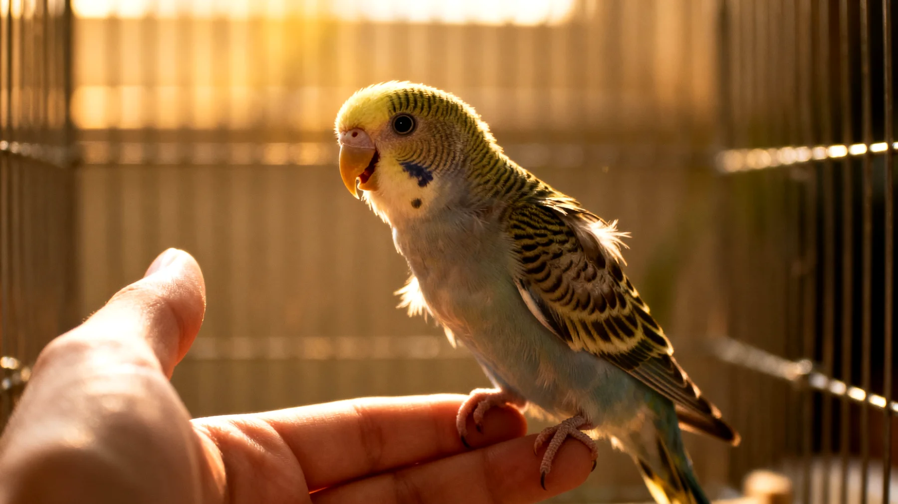 Junge Wellensittiche benötigen eine behutsame Eingewöhnung und altersgerechte Sozialisierung, um Vertrauen zum Menschen aufzubauen und Fehlprägungen sowie Verhaltensstörungen zu vermeiden"
